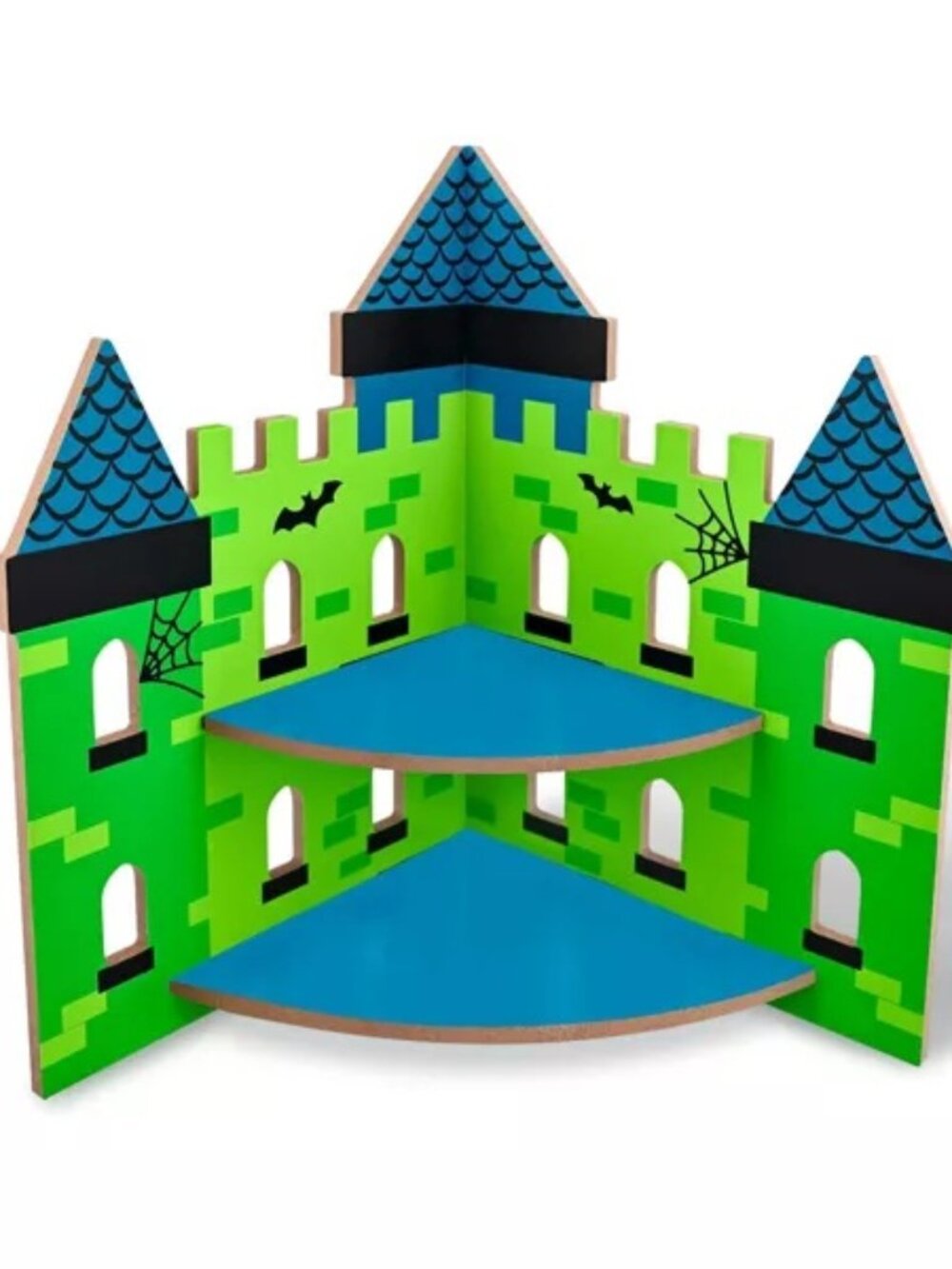 Target Bullseye 2026 Halloween Haunted House Dollhouse/Castle Blue/Green MDF Wod